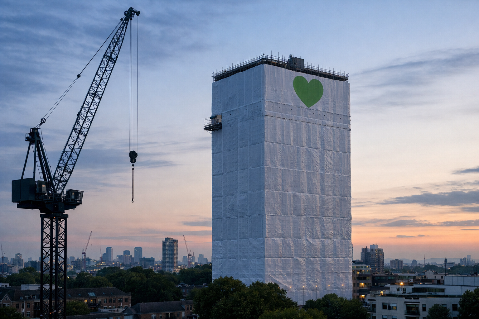 Grenfell deconstruction paused after stairwell handprints discovered
