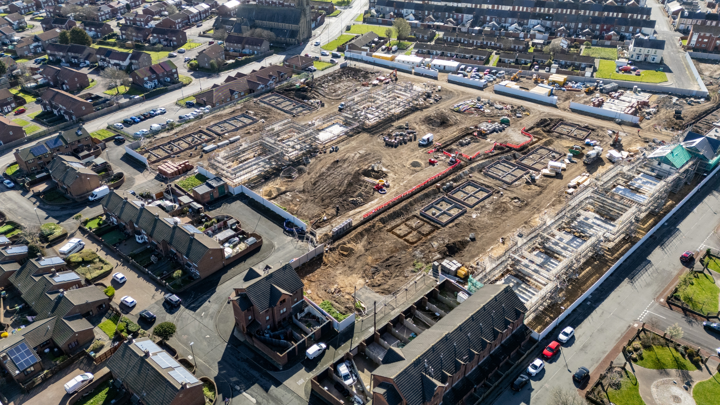 Timber frames rise on Sunderland affordable homes scheme