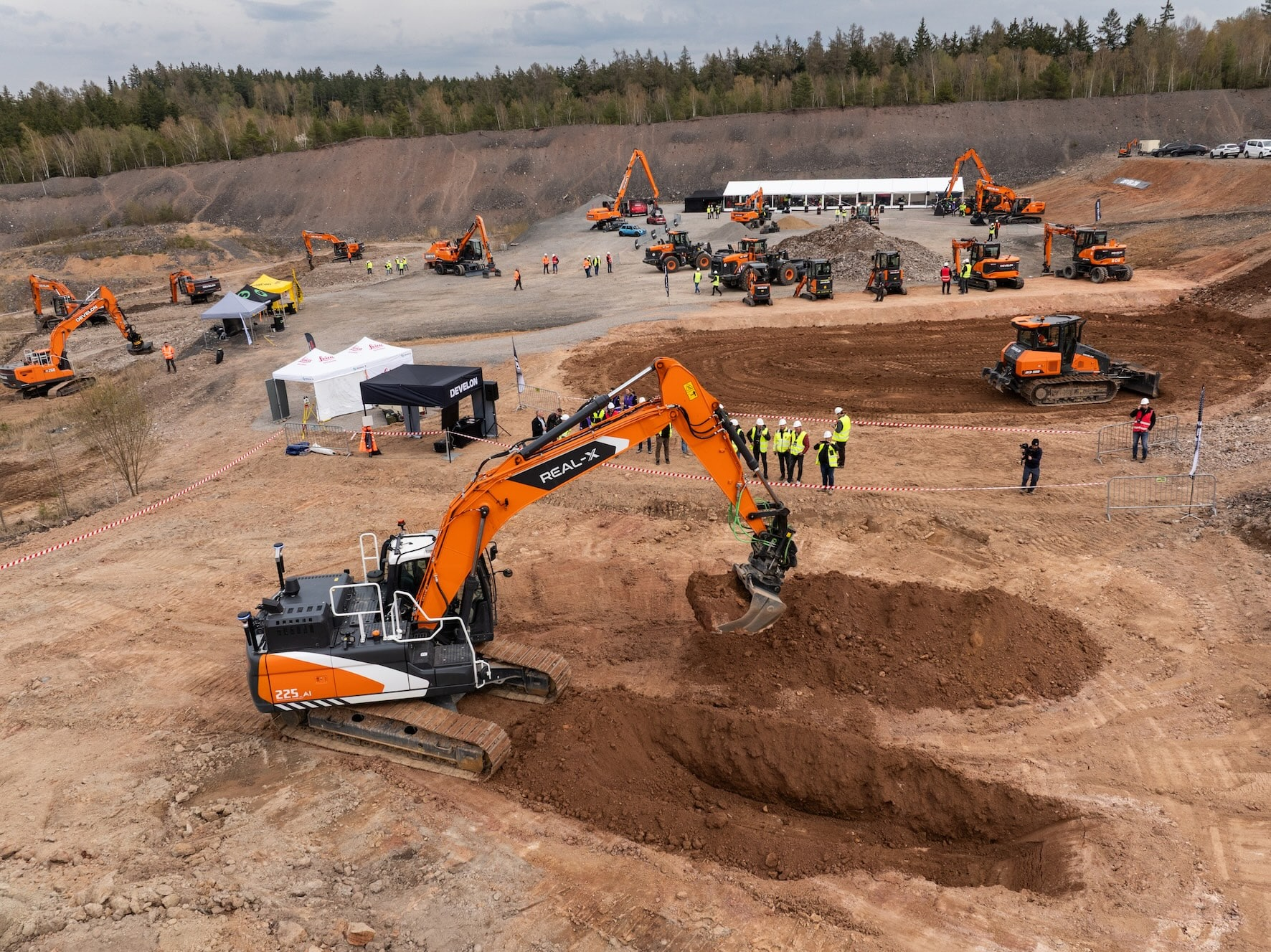 Develon launches smart excavator line in Prague