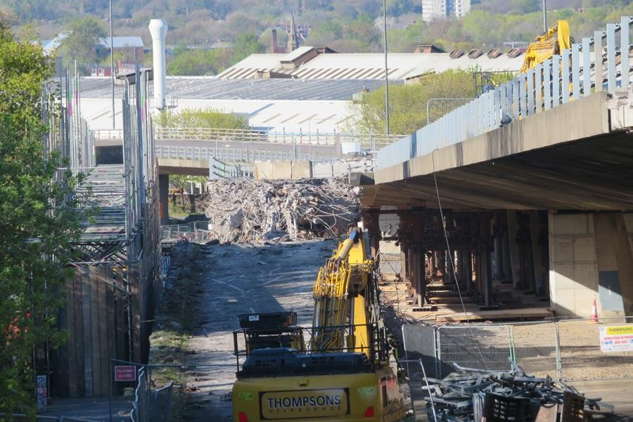 Gateshead flyover demolition begins on six-month programme