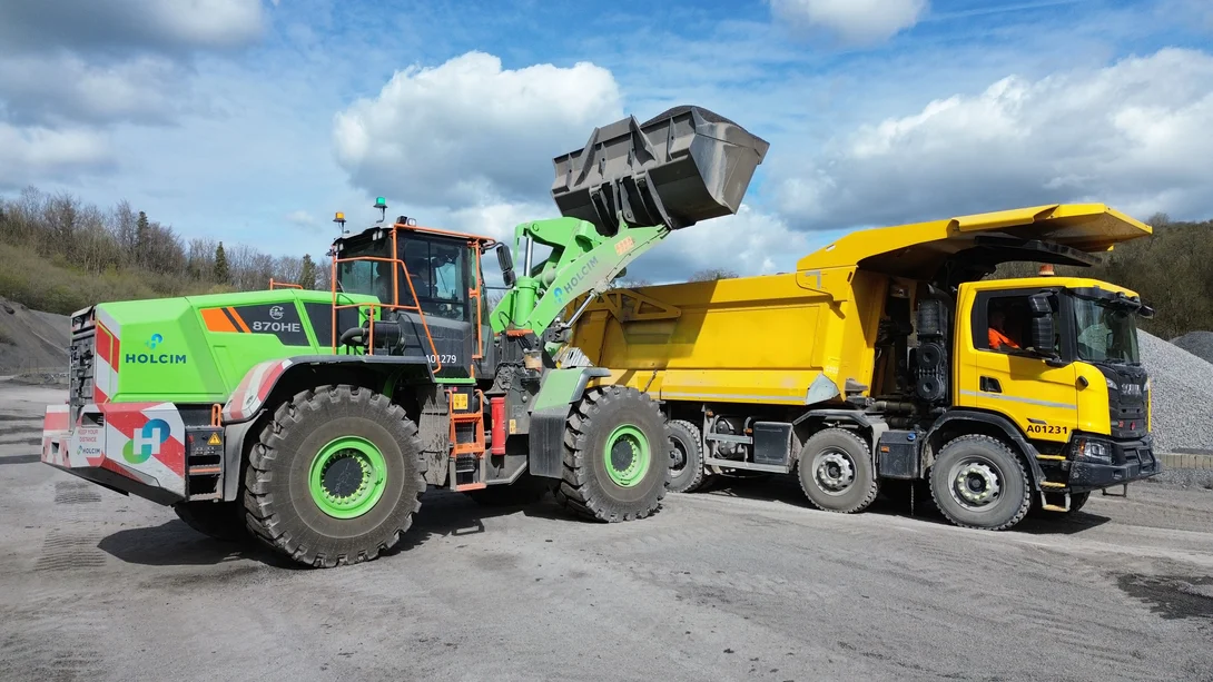 Holcim deploys electric wheel loader fleet