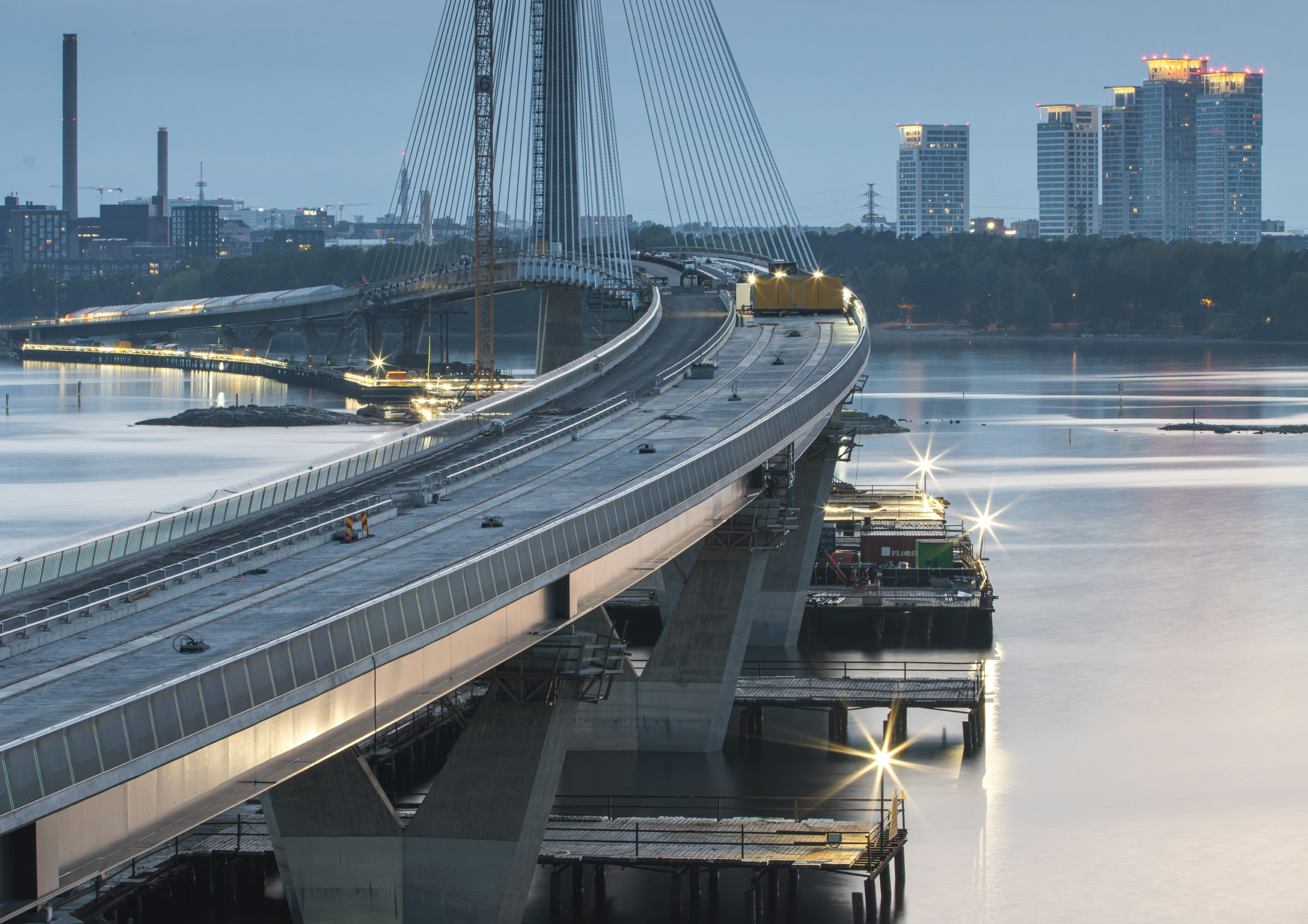 Sazlıdere Bridge advances deck and cable works