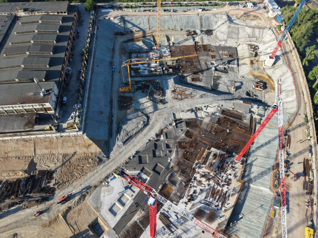 RIVUS construction accelerates across Cluj regeneration site