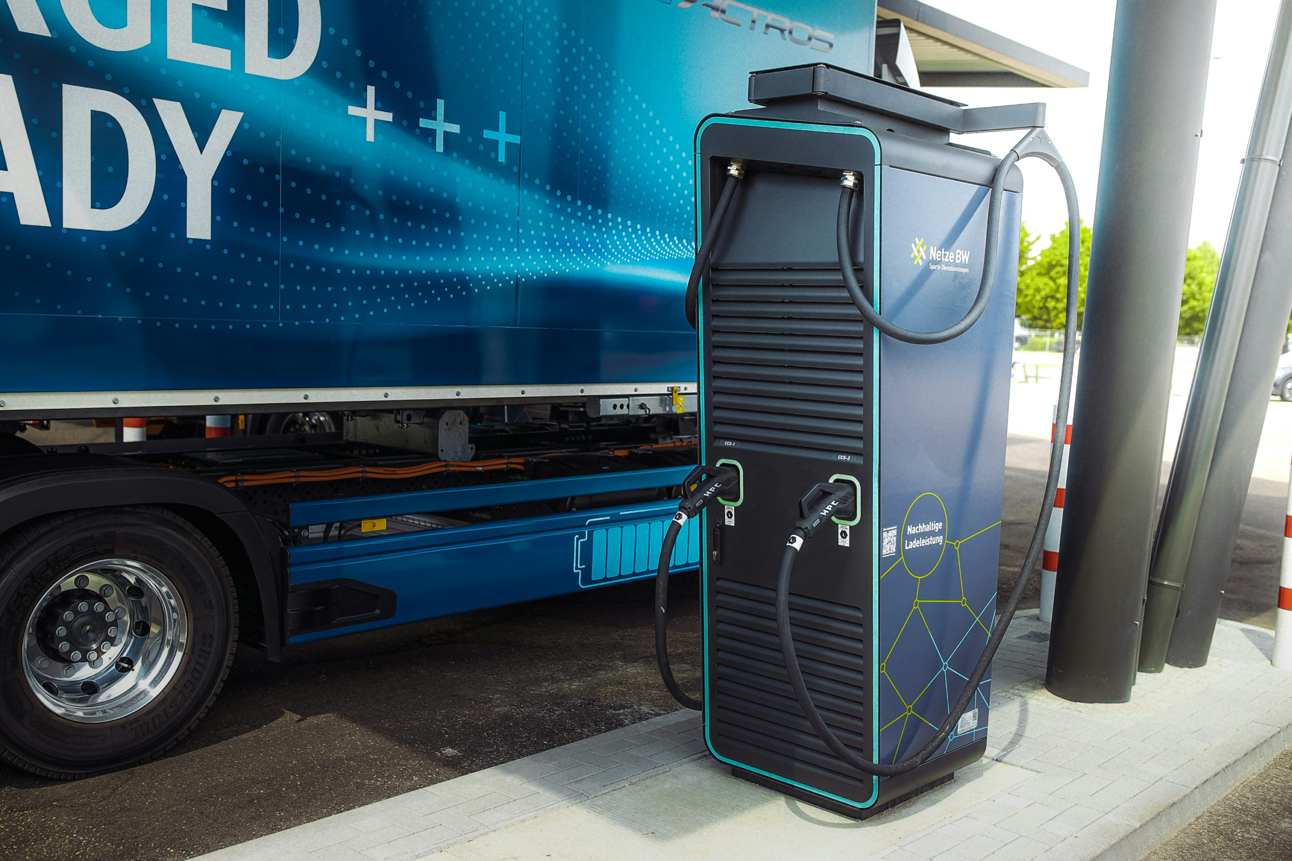 H E Services deploys electric plant lorry
